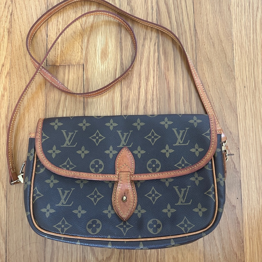 Louis Vuitton Black and Brown Crossbody Bag